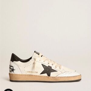 Golden Goose Women Sneakers White Black Gold Star